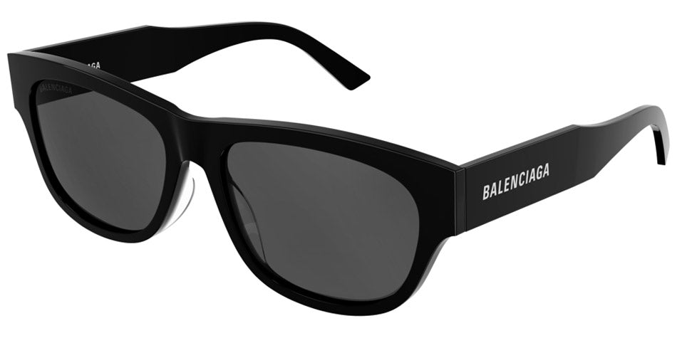 Balenciaga® BB0164S BB0164S 001 57 - Black / Gray Sunglasses