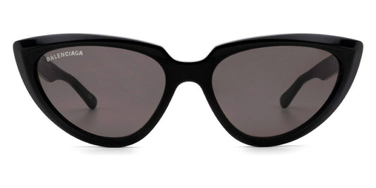 Balenciaga® BB0182S BB0182S 001 55 - Black / Gray Sunglasses