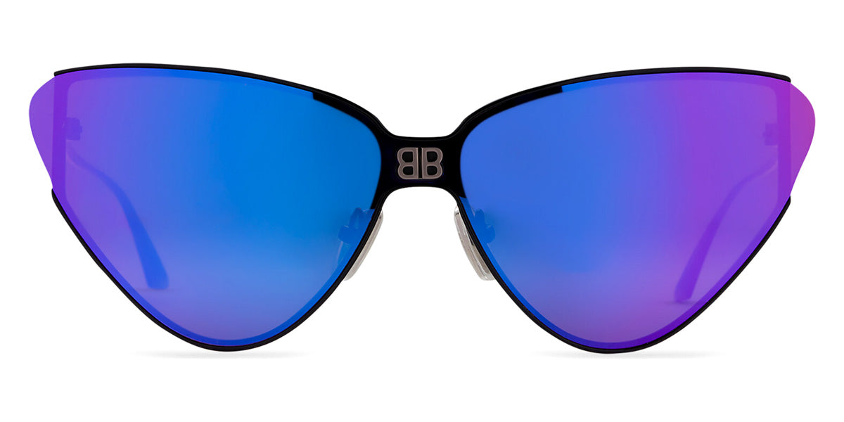 Balenciaga® BB0191S BB0191S 003 99 - Black / Violet Mirrored Sunglasses
