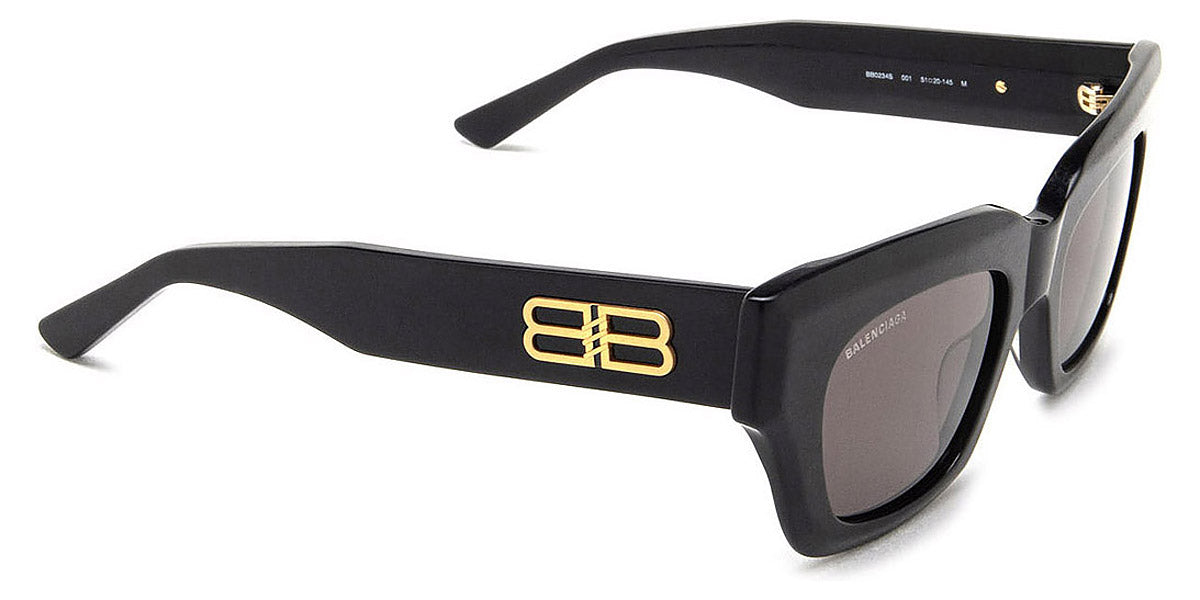 Balenciaga® BB0234S BB0234S 001 51 - Black Sunglasses