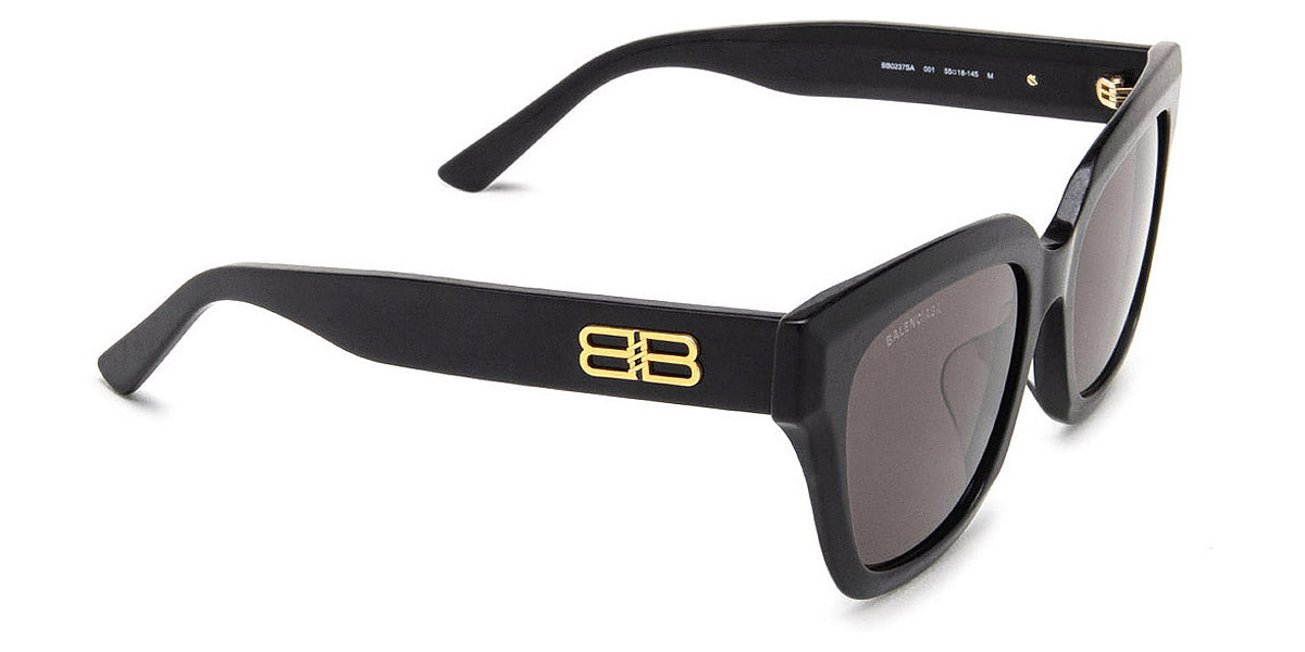 Balenciaga® BB0237SA BB0237SA 001 55 - Black Sunglasses