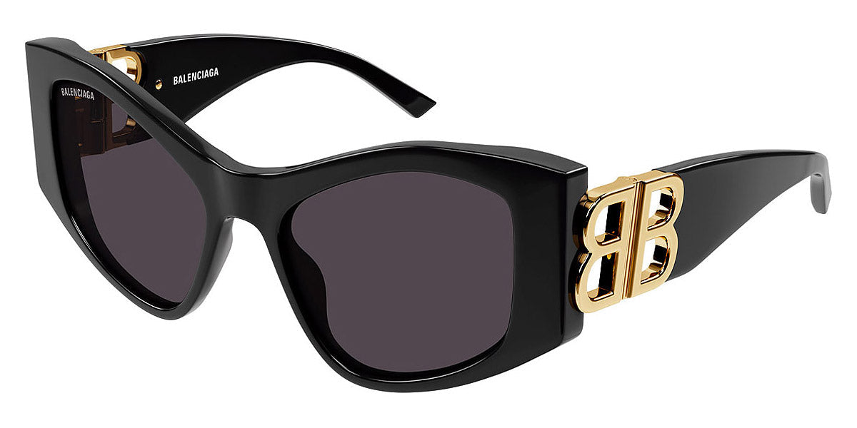 Balenciaga® BB0287S BB0287S 001 55 - Black Sunglasses