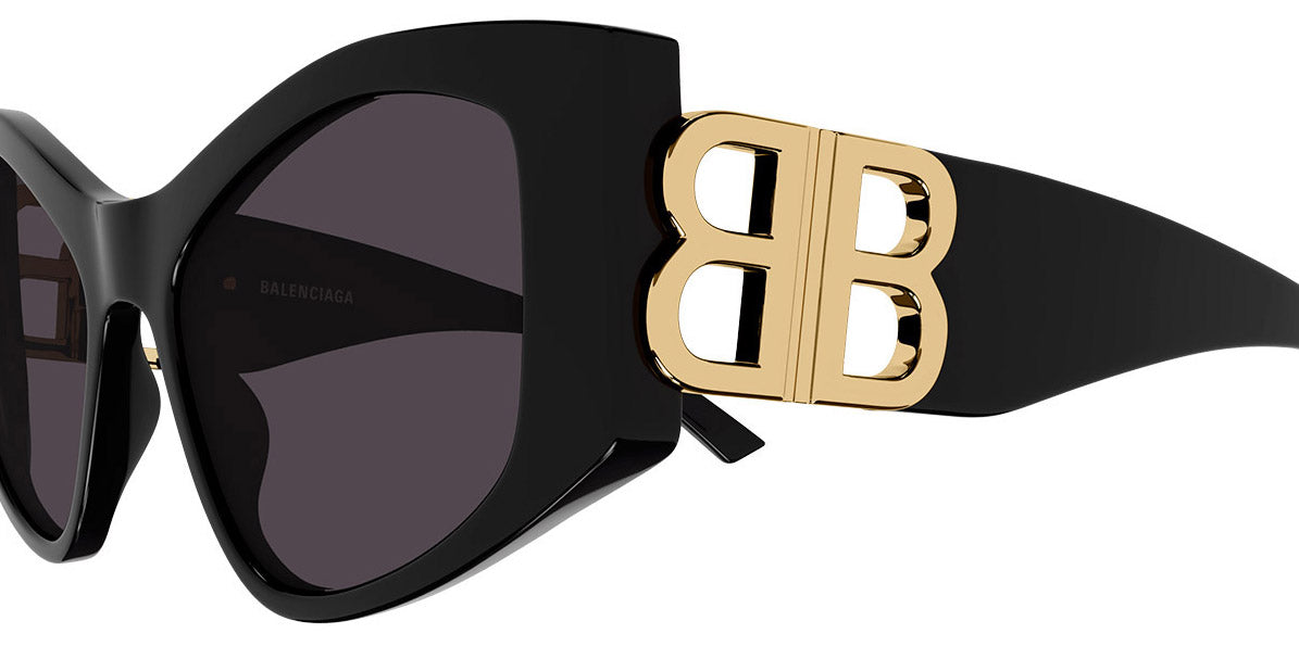 Balenciaga® BB0287S BB0287S 001 55 - Black Sunglasses