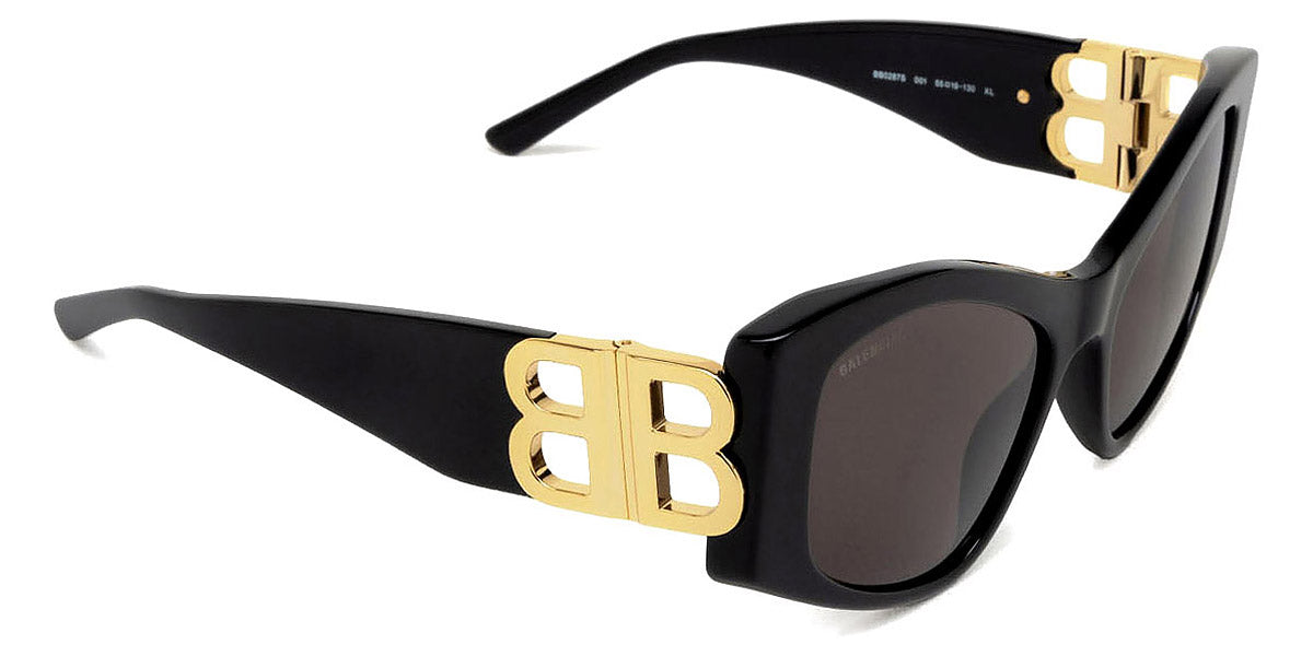 Balenciaga® BB0287S BB0287S 001 55 - Black Sunglasses