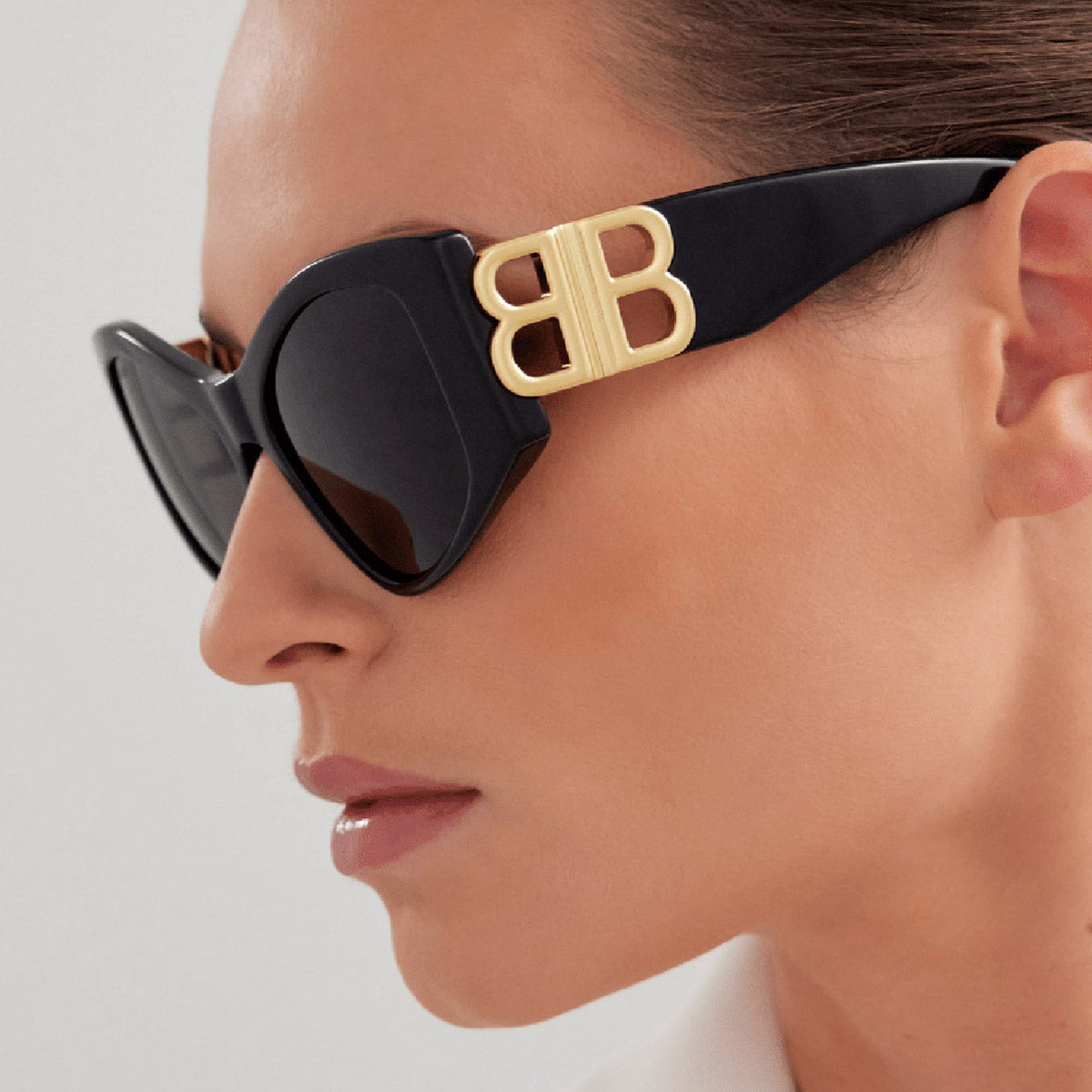 Balenciaga® BB0287S BB0287S 001 55 - Black Sunglasses