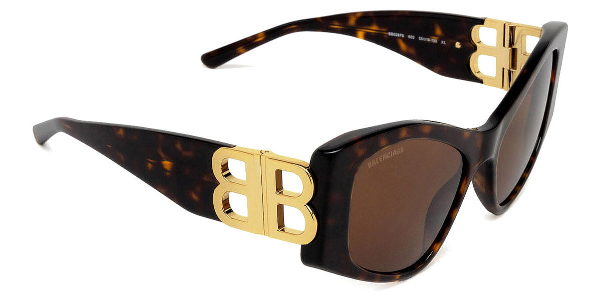 Balenciaga® BB0287S BB0287S 002 55 - Havana Sunglasses