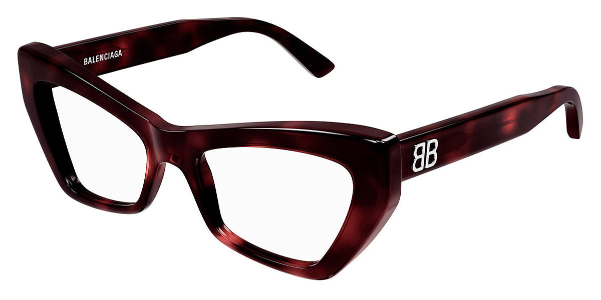 Balenciaga® BB0296O BB0296O 002 53 - Havana Eyeglasses