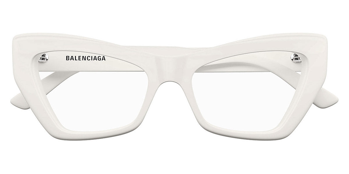Balenciaga® BB0296O BB0296O 003 53 - White Eyeglasses