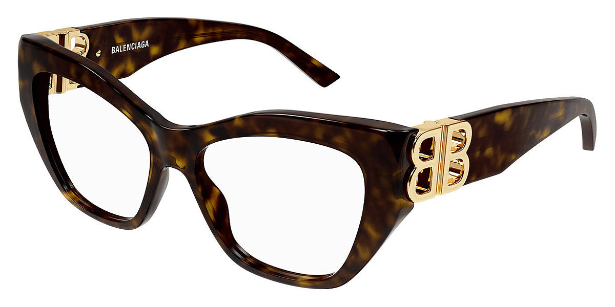 Balenciaga® BB0312O BB0312O 002 53 - Havana Eyeglasses