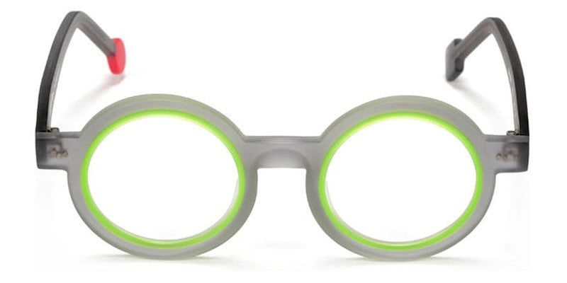 Sabine Be® Be Addict SB Be Addict 271 45 - Matt Translucent Gray /Matt Neon Green Eyeglasses