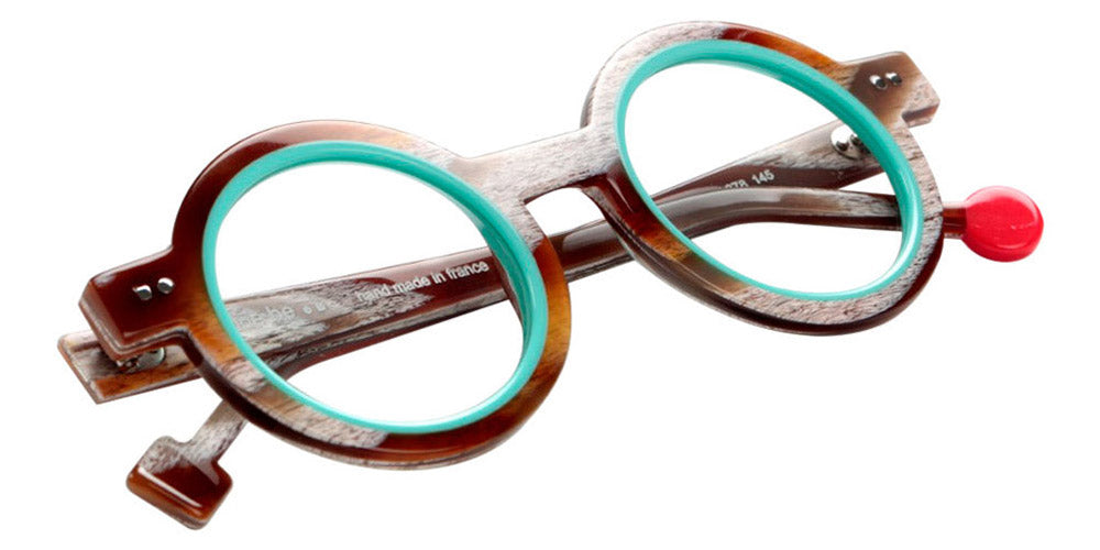 Sabine Be® Be Addict SB Be Addict 378 45 - Shiny Vintage Horn / Shiny Turquoise Eyeglasses