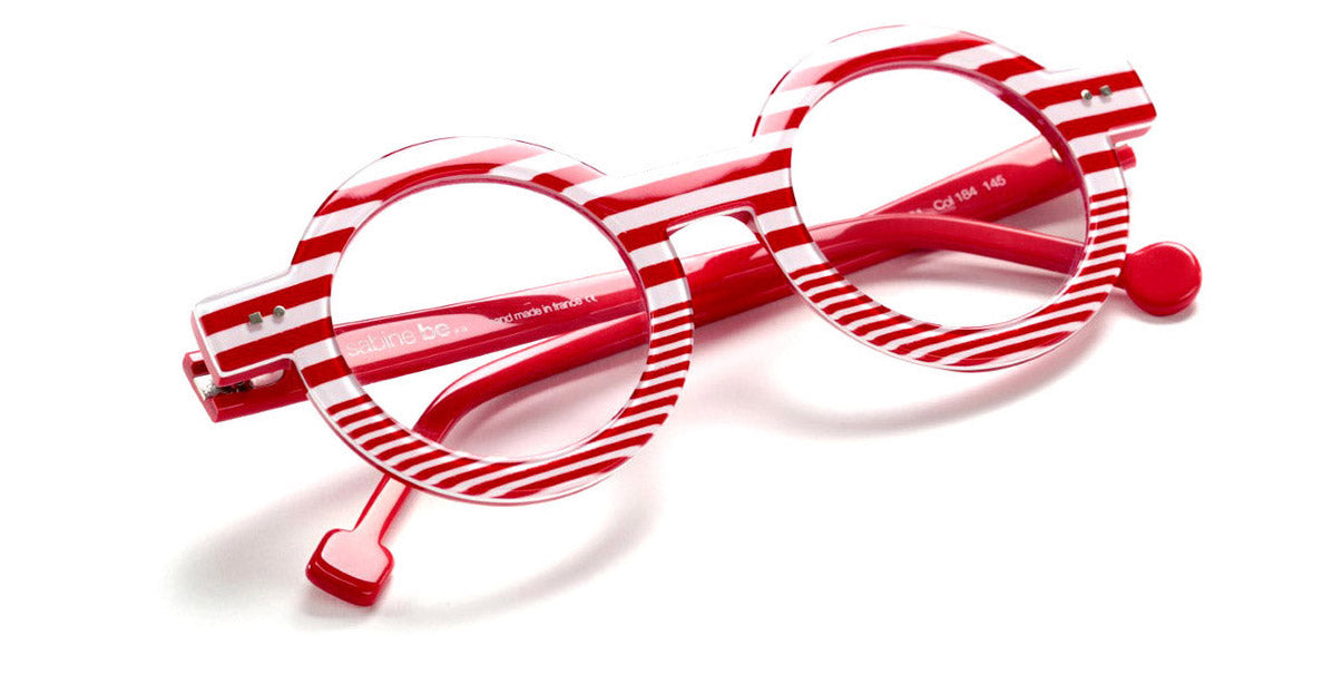 Sabine Be® Be Addict Stripe SB Be Addict Stripe 184 45 - Shiny Red Fat Stripes / Shiny Red Slim Stripes Eyeglasses