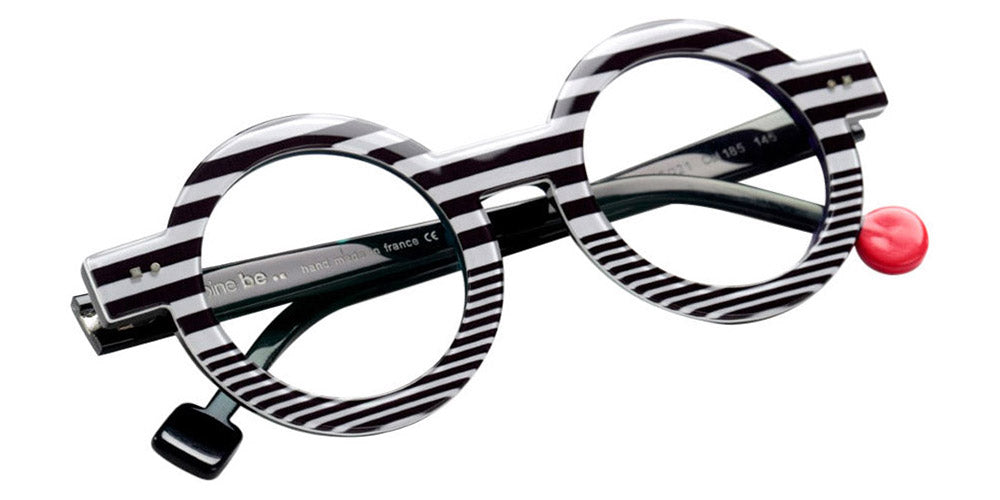 Sabine Be® Be Addict Stripe SB Be Addict Stripe 185 45 - Shiny Navy Blue Fat Stripes / Shiny Navy Blue Slim Stripes Eyeglasses