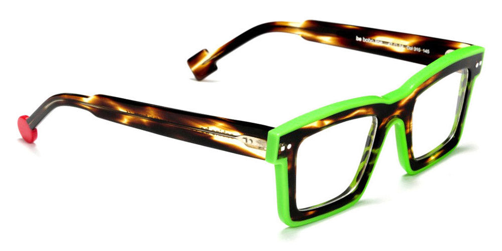 Sabine Be® Be Bobo Line SB Be Bobo Line 315 47 - Shiny Flamed Tortoise / Shiny Neon Green Eyeglasses