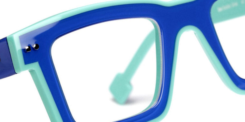 Sabine Be® Be Bobo Line SB Be Bobo Line 317 47 - Shiny Translucent Majorelle Blue Glossy / White / Shiny Turquoise / Shiny Turquoise Eyeglasses