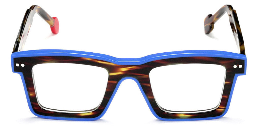 Sabine Be® Be Bobo Line SB Be Bobo Line 344 47 - Shiny Dark Veined Tortoise / Shiny Klein Blue Eyeglasses