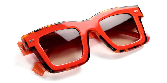 Sabine Be® Be Bobo Line Sun SB Be Bobo Line Sun 301 47 - Shiny Orange / Shiny Fawn Tortoise Sunglasses