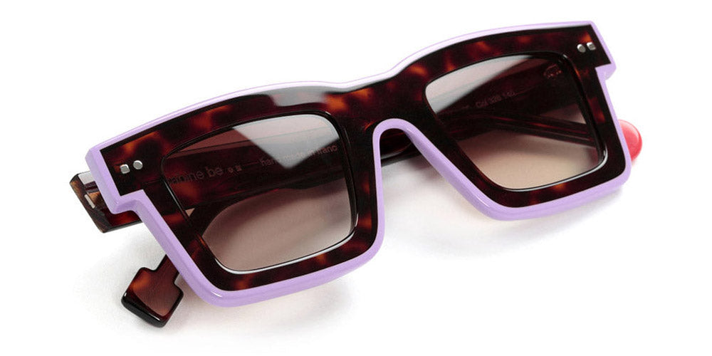 Sabine Be® Be Bobo Line Sun SB Be Bobo Line Sun 328 47 - Shiny Cherry Tortoise / Shiny Purple Sunglasses