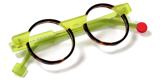 Sabine Be® Be Cartoon SB Be Cartoon 608 46 - Shiny Cherry Tortoiseshell / Matte Translucent Lime Eyeglasses