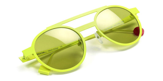 Sabine Be® Be Casual Sun SB Be Casual Sun 132 48 - Satin Neon Yellow Sunglasses