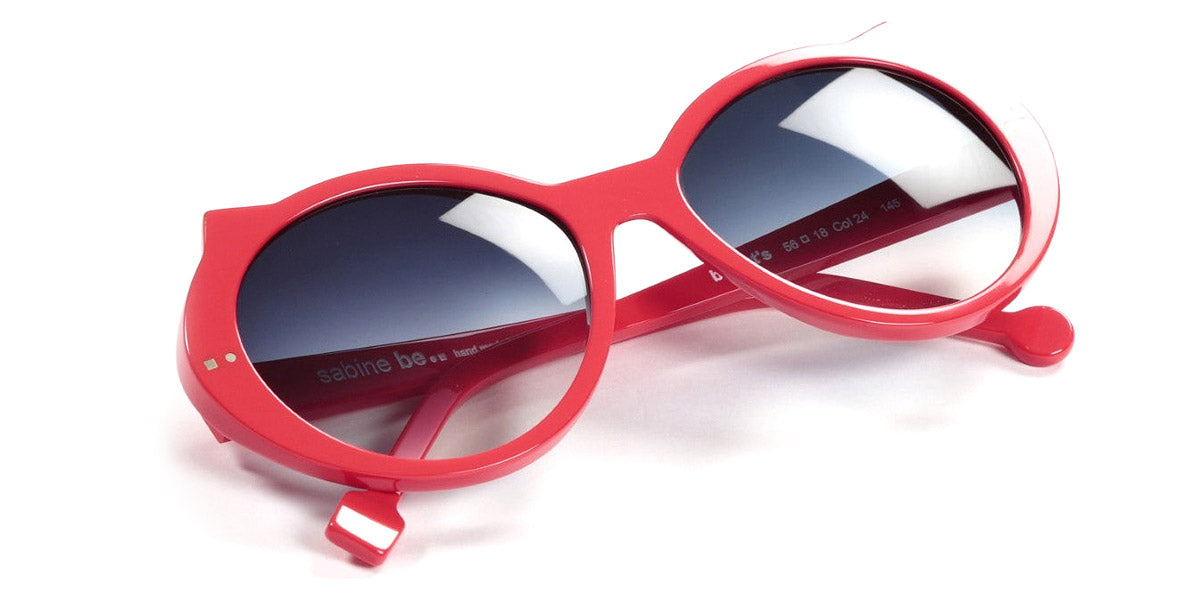 Sabine Be® Be Cat'S Sun SB Be Cat'S Sun 24 53 - Shiny Red Sunglasses