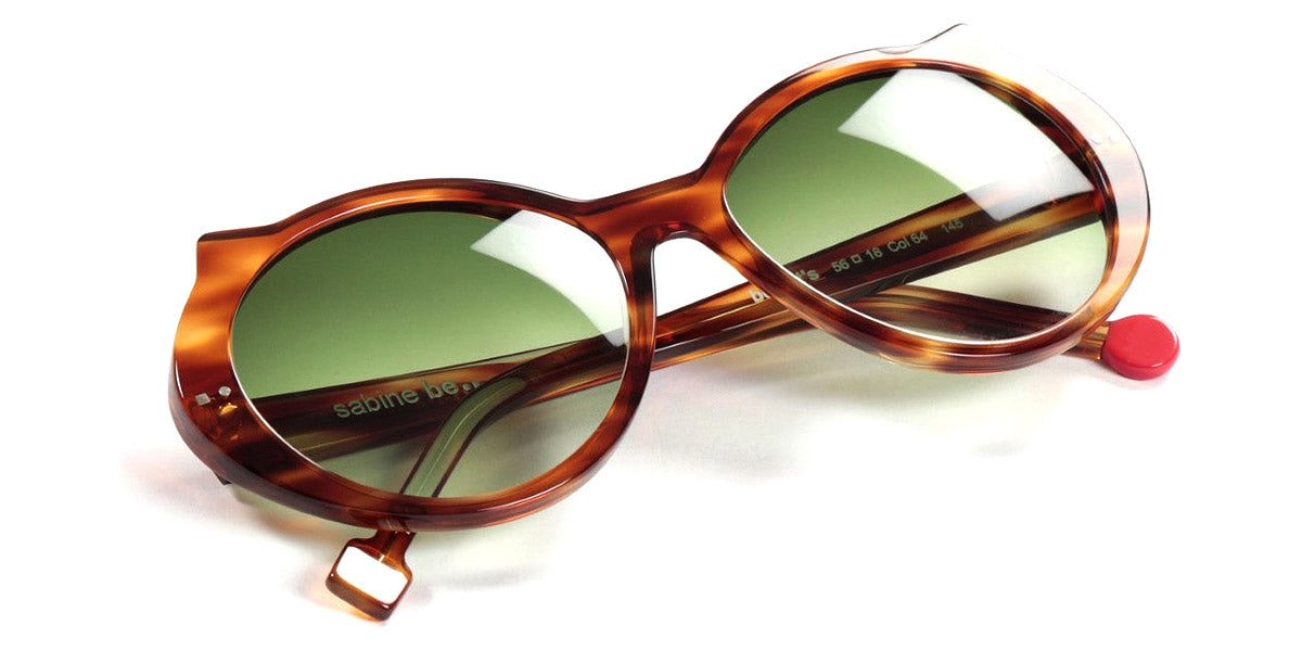 Sabine Be® Be Cat'S Sun SB Be Cat'S Sun 64 53 - Shiny Blonde Veined Tortoise Sunglasses