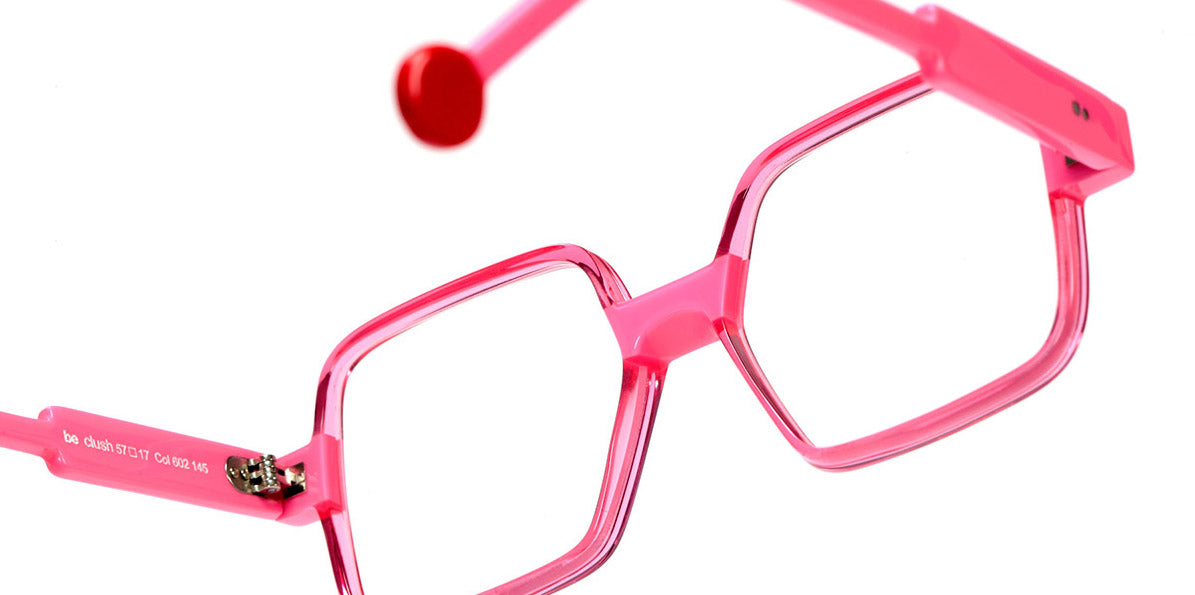 Sabine Be® Be Clush SB Be Clush 602 57 - Shiny Translucent Raspberry / Shiny Neon Pink Eyeglasses