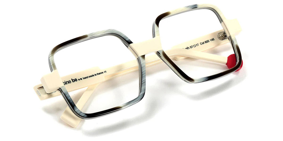 Sabine Be® Be Clush SB Be Clush 605 57 - Shiny Horn / Shiny Ivory Eyeglasses