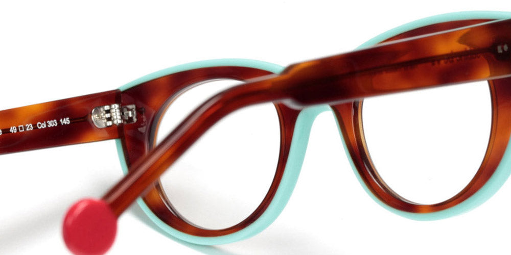 Sabine Be® Be Cute Line SB Be Cute Line 303 49 - Shiny Blonde Tortoise / Shiny Turquoise Eyeglasses