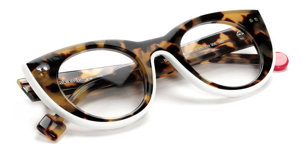 Sabine Be® Be Cute Line SB Be Cute Line 306 49 - Shiny Tokyo Tortoise / Shiny White Eyeglasses