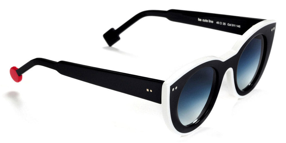 Sabine Be® Be Cute Line Sun SB Be Cute Line Sun 311 48 - Shiny Midnight Blue / Shiny White Sunglasses