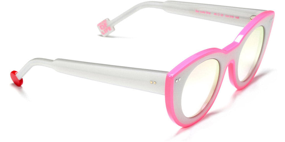 Sabine Be® Be Cute Line Sun SB Be Cute Line Sun 316 48 - Shiny Pearl Gray / Shiny Neon Pink Sunglasses