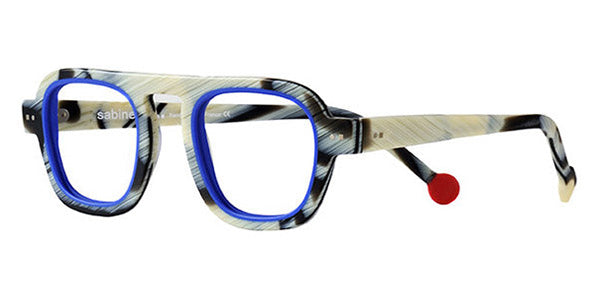Sabine Be® Be Factory SB Be Factory 04 46 - Matte Horn / Matte Blue Klein Eyeglasses