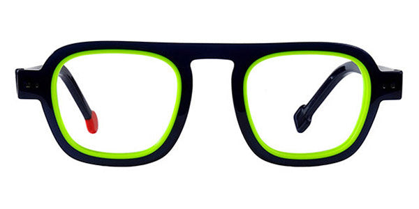 Sabine Be® Be Factory SB Be Factory 81 46 - Shiny Navy Blue / Shiny Neon Yellow Eyeglasses