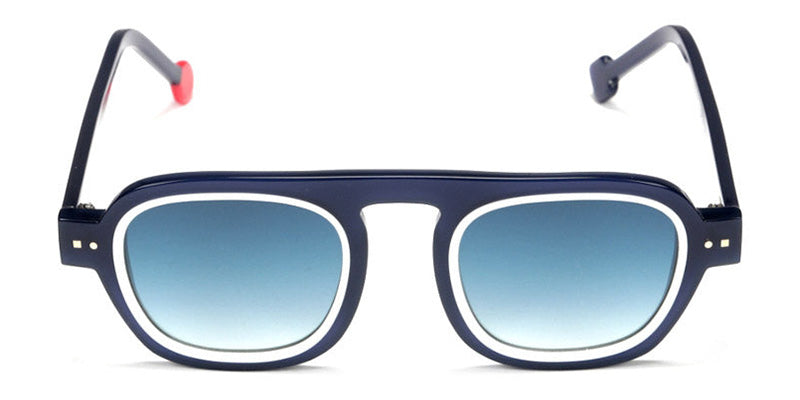 Sabine Be® Be Factory Sun SB Be Factory Sun 02 46 - Shiny Navy Blue / Shiny White Sunglasses