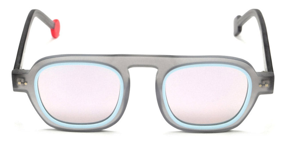 Sabine Be® Be Factory Sun SB Be Factory Sun 68 46 - Matte Baby Blue / Matte Translucent Gray Sunglasses