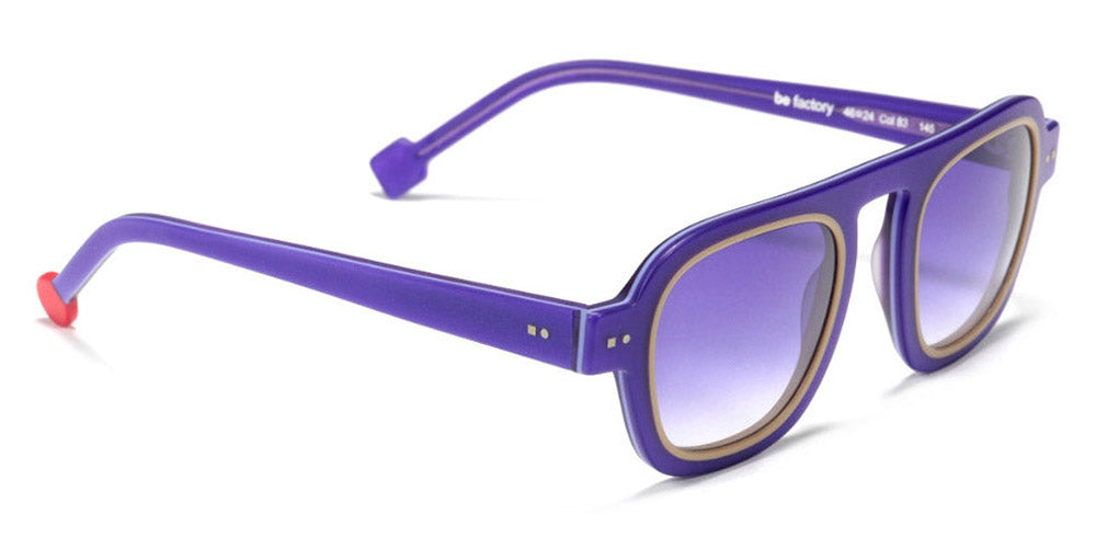 Sabine Be® Be Factory Sun SB Be Factory Sun 83 46 - Matte Purple / Matte Beige Sunglasses