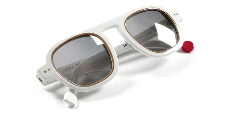 Sabine Be® Be Factory Sun SB Be Factory Sun 87 46 - Shiny White / Shiny Beige Sunglasses