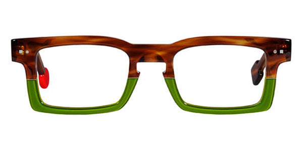 Sabine Be® Be Geek SB Be Geek 193 48 - Shiny Blonde Veined Tortoise / Shiny Translucent Light Green Eyeglasses