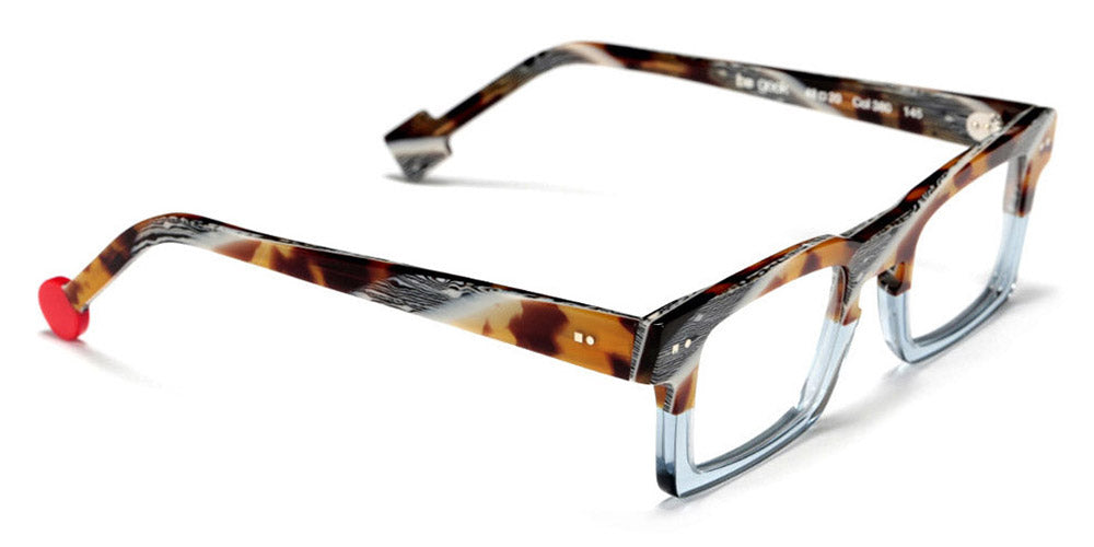 Sabine Be® Be Geek SB Be Geek 380 48 - Shiny Vintage Tortoise / Shiny Translucent Gray Blue Eyeglasses