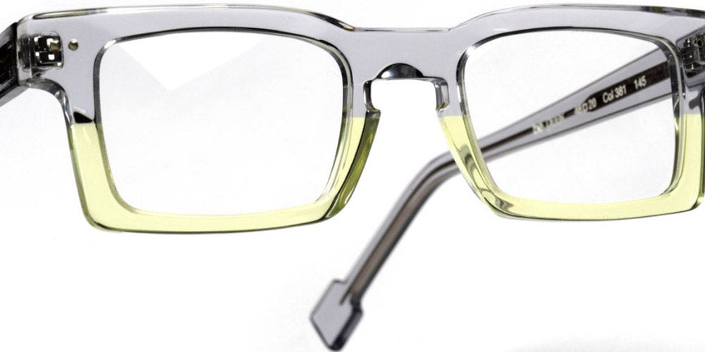 Sabine Be® Be Geek SB Be Geek 381 48 - Shiny Translucent Gray / Shiny Translucent Yellow Eyeglasses