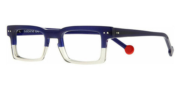Sabine Be® Be Geek SB Be Geek 42 48 - Shiny Navy Blue / Shiny Translucent Gray Eyeglasses