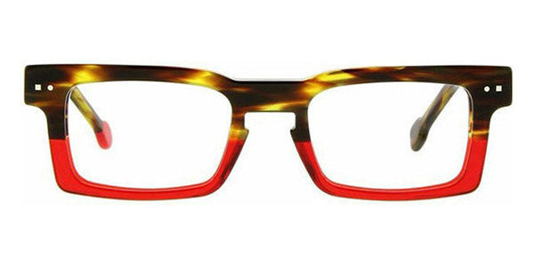 Sabine Be® Be Geek SB Be Geek 46 48 - Shiny Veined Tortoise / Shiny Translucent Red Eyeglasses