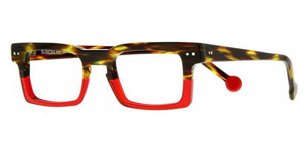 Sabine Be® Be Geek SB Be Geek 46 48 - Shiny Veined Tortoise / Shiny Translucent Red Eyeglasses