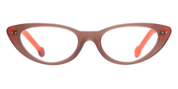 Sabine Be® Be Glam' SB Be Glam' 05 52 - Matte Translucent Beige / Matte Neon Translucent Orange Eyeglasses