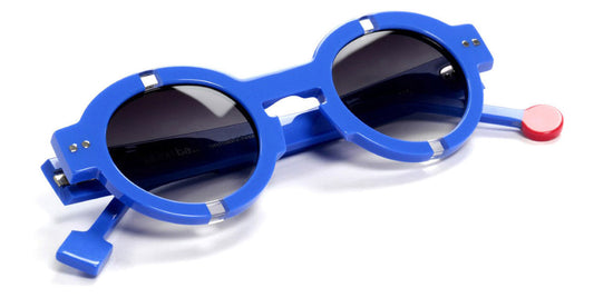 Sabine Be® Be Groom Sun SB Be Groom Sun 370 43 - Shiny Majorelle Blue / Shiny Crystal Sunglasses
