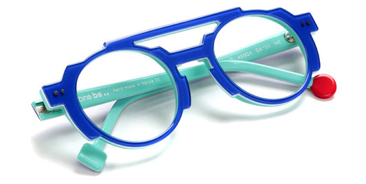 Sabine Be® Be Groovy Swell SB Be Groovy Swell 168 49 - Shiny Translucent Blue Klein / White / Shiny Turquoise Eyeglasses