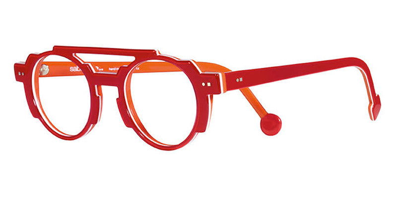 Sabine Be® Be Groovy Swell SB Be Groovy Swell 169 49 - Shiny Translucent Red / White / Shiny Orange Eyeglasses