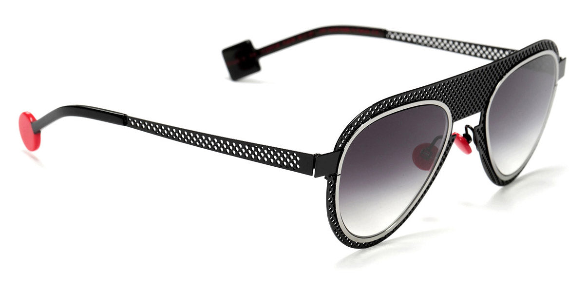 Sabine Be® Be Legend Hole Sun SB Be Legend Hole Sun black11 51 - Black Lacquered Perforated / Polished Ruthenium Sunglasses