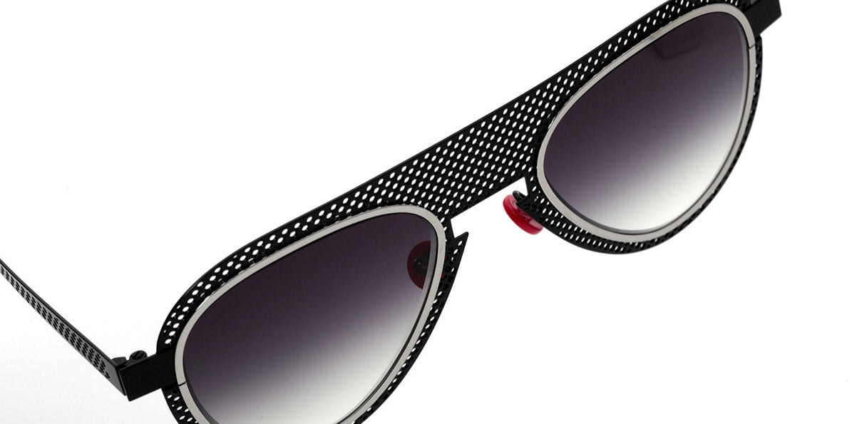 Sabine Be® Be Legend Hole Sun SB Be Legend Hole Sun black11 51 - Black Lacquered Perforated / Polished Ruthenium Sunglasses